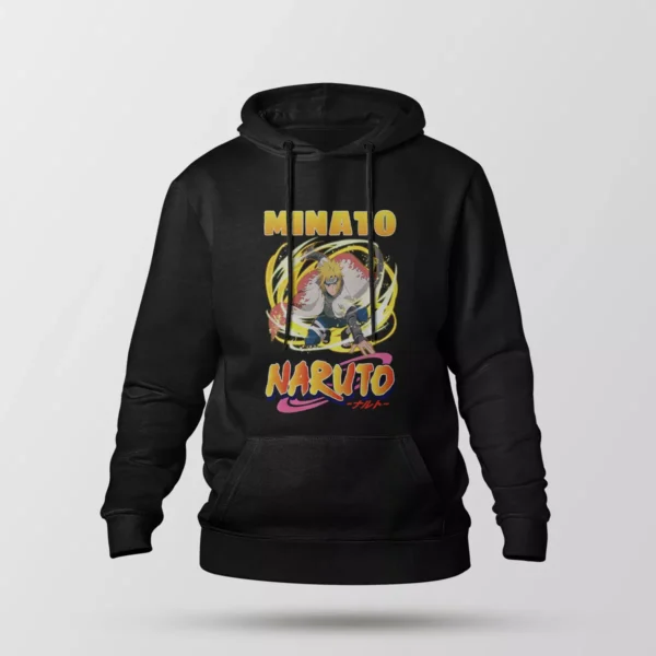 هودی انیمه ناروتو طرح میناتو نامیکازه (Minato)