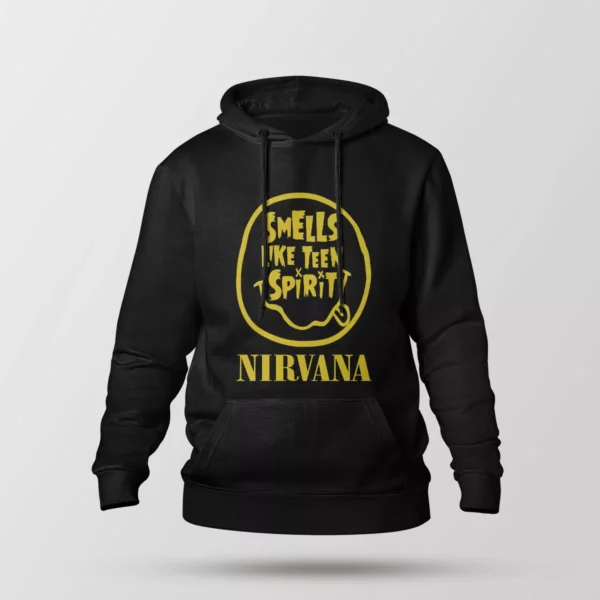 هودی نیروانا طرح تایپوگرافی Smells Like Teen Spirit