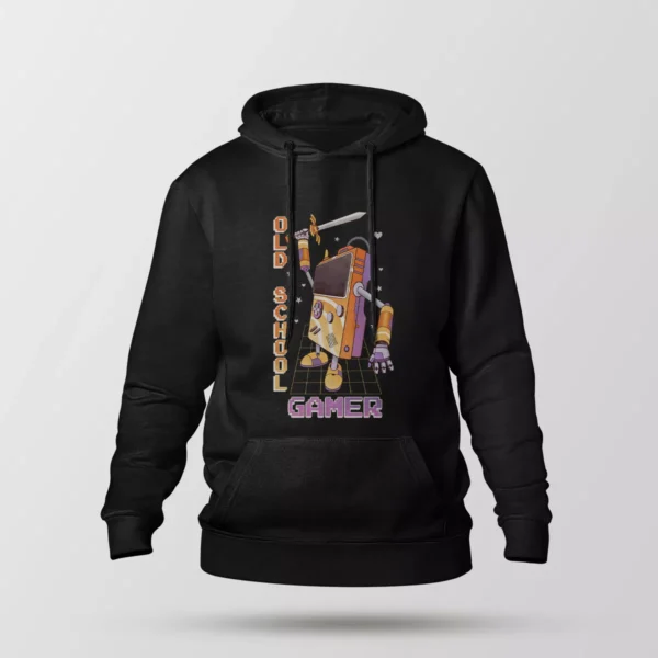 هودی طرح ربات گیمر قدیمی (Old School Gamer)