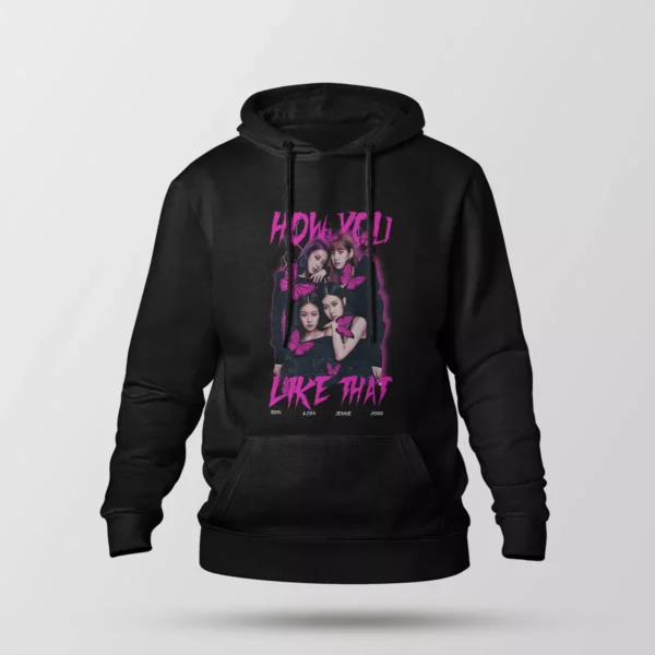 هودی بلک‌پینک طرح How You Like That (BLACKPINK)