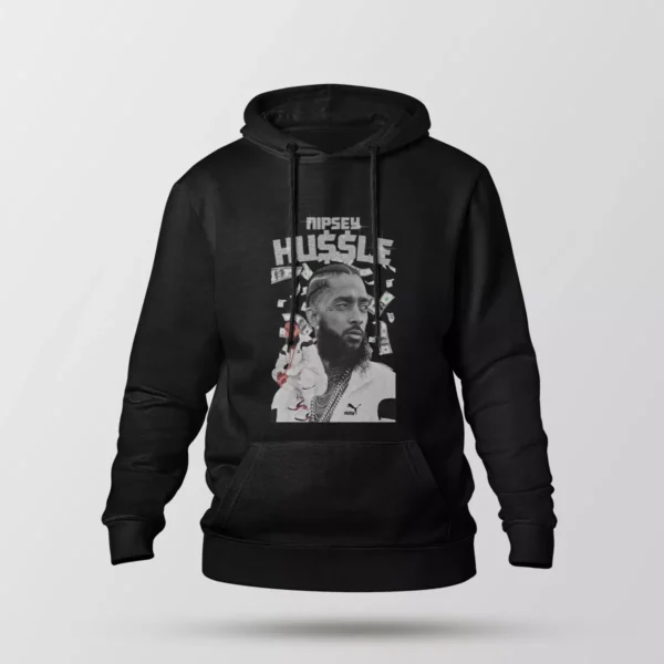 هودی نیپسی هاسل طرح مشکی و سفید (Nipsey Hussle)