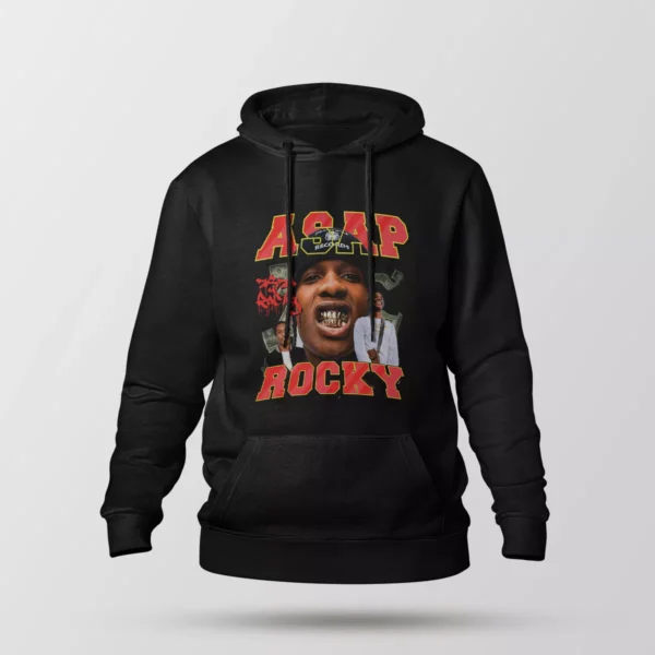 هودی ای‌سپ راکی طرح کلاه بینی (A$AP Rocky)
