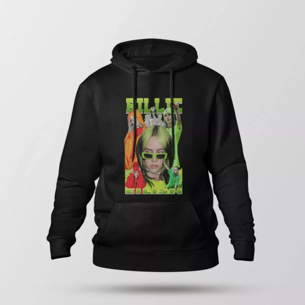هودی بیلی آیلیش طرح عینک سبز (Billie Eilish)
