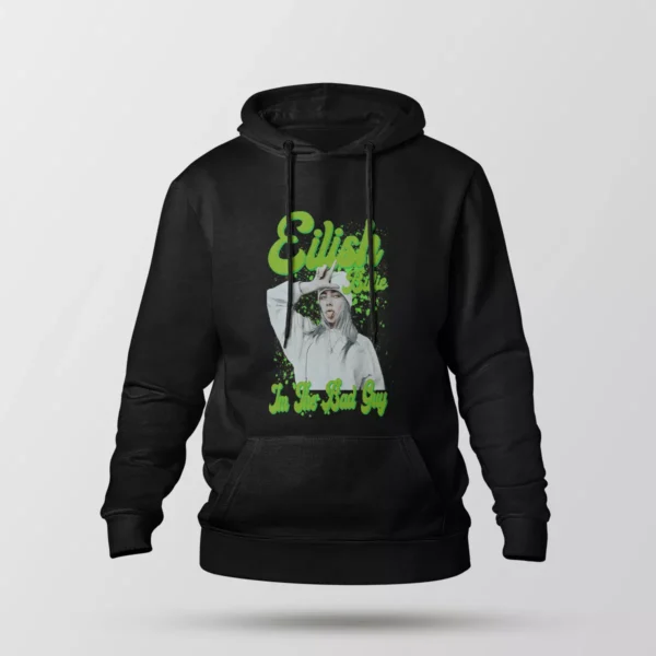 هودی بیلی آیلیش طرح تایپوگرافی (Billie Eilish)