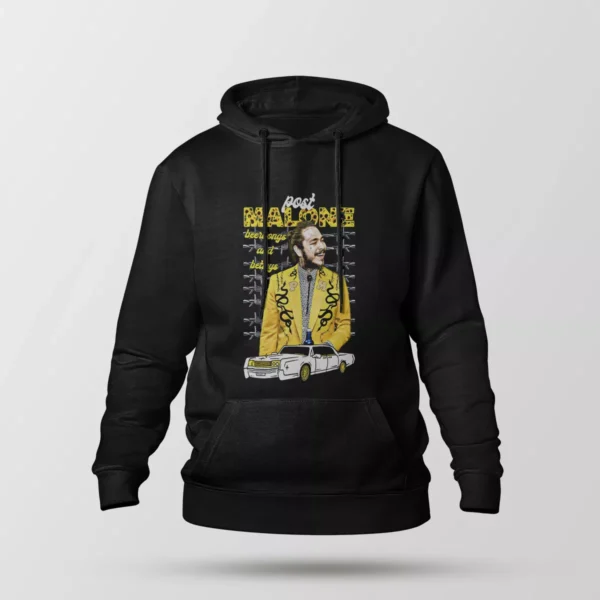 هودی پست مالون طرح کت زرد (Post Malone)