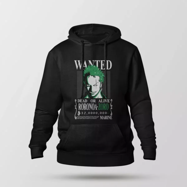 هودی انیمه وان پیس طرح تحت تعقیب زورو (Wanted Zoro)