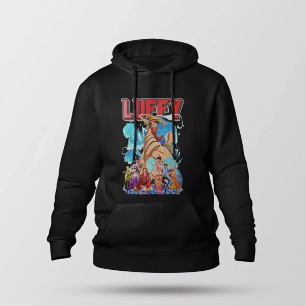 هودی انیمه وان پیس طرح لوفی و خدمه (Luffy Crew)