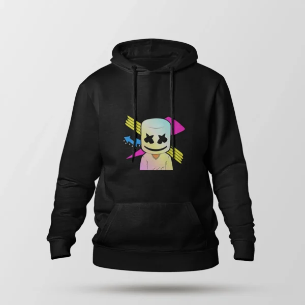 هودی مارشملو طرح دی‌جی رنگی (Marshmello)