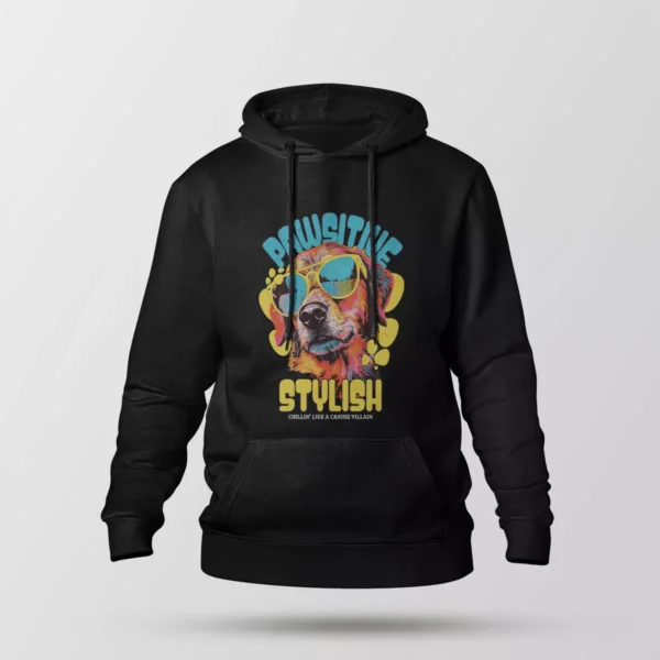 هودی سگ طرح Pawsitive Stylish