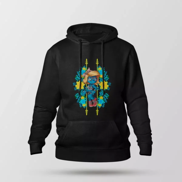 هودی اسمورف طرح گل (Smurfs)