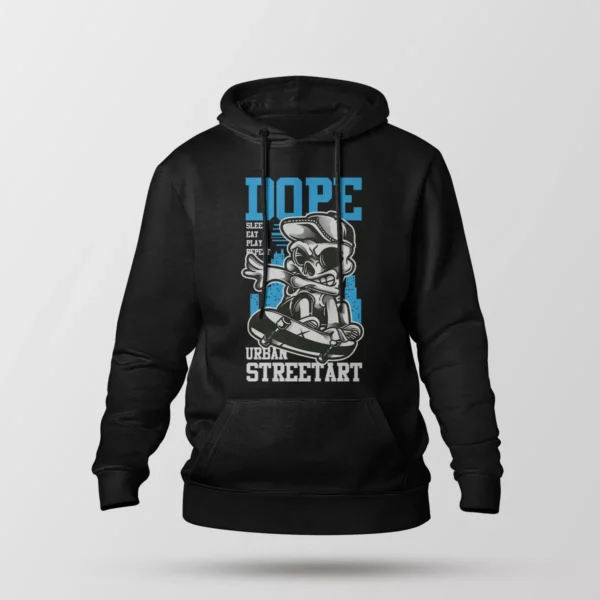 هودی جمجمه طرح اسکیت‌بورد Dope
