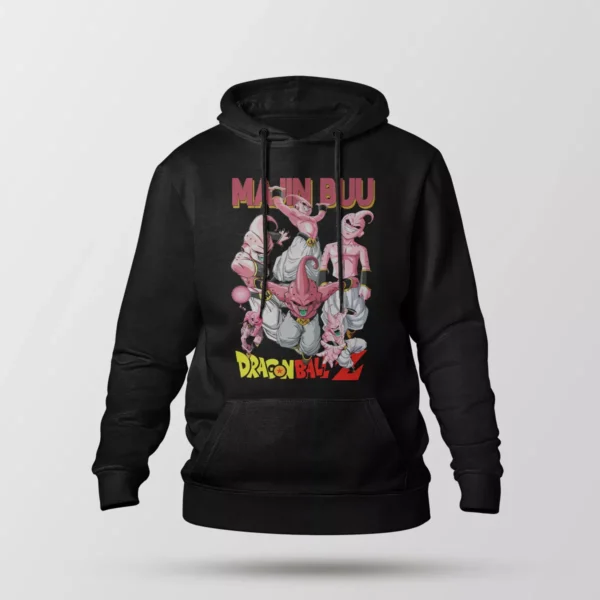 هودی انیمه دراگون بال طرح ماجین بو (Majin Buu)