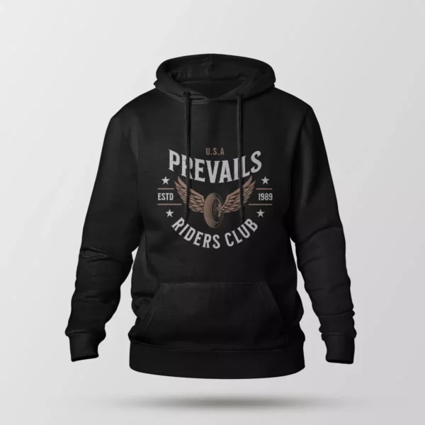 هودی موتورسواری طرح Prevails Riders Club