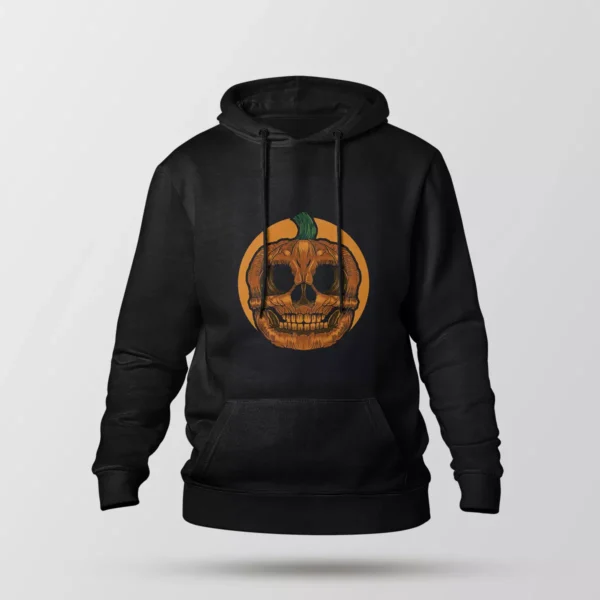 هودی کدو تنبل طرح جمجمه (Pumpkin Skull)