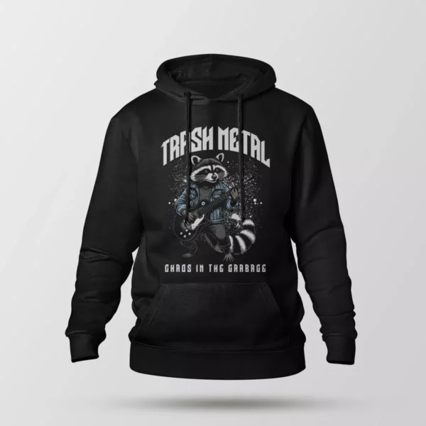 هودی راکون طرح Trash Metal