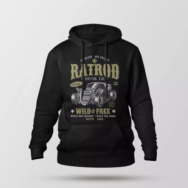 هودی ماشین رترو طرح Rat Rod Vintage