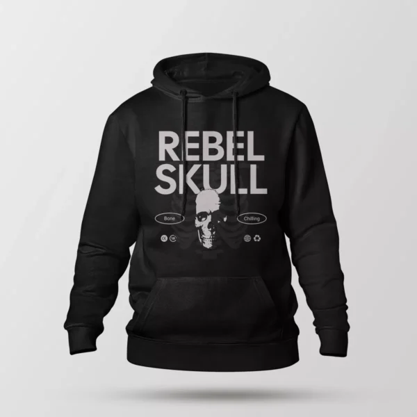 هودی جمجمه طرح Rebel Skull