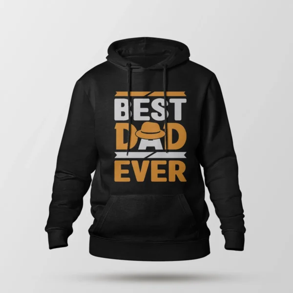 هودی پدر طرح Best Dad Ever نارنجی