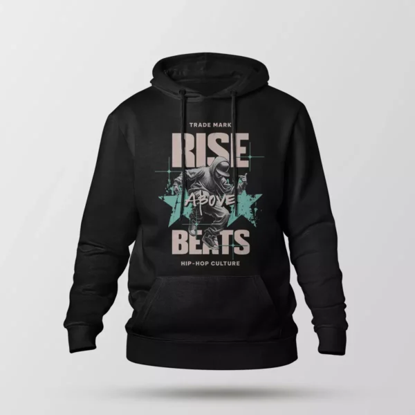 هودی هیپ هاپ طرح Rise Above Beats