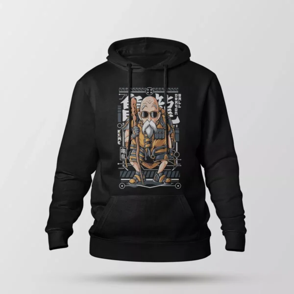 هودی انیمه دراگون بال طرح استاد روشی (Master Roshi)