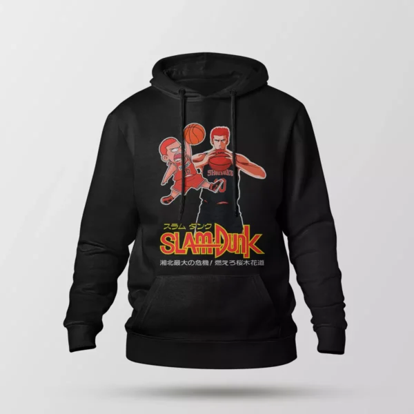 هودی انیمه اسلم دانک طرح دو بازیکن بسکتبال (Slam Dunk)