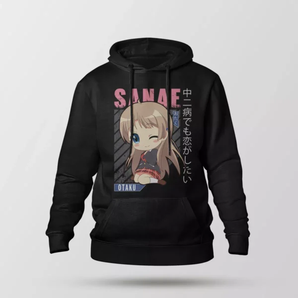 هودی انیمه دخترانه طرح Otaku Sanae
