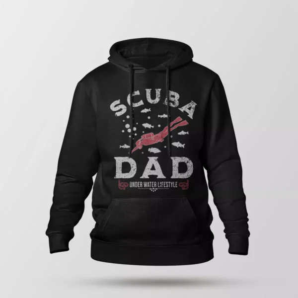 هودی طرح Scuba Dad غواصی