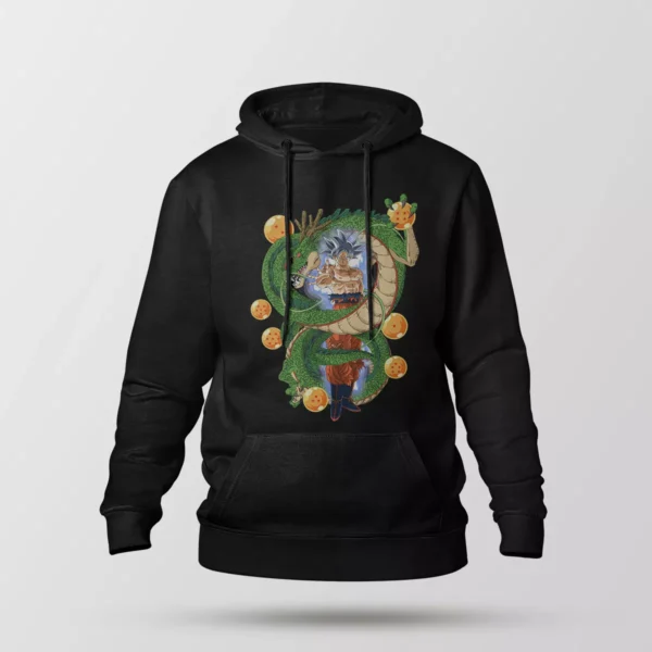 هودی انیمه دراگون بال طرح گوکو و شنرون (Dragon Ball)