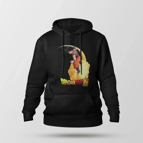 هودی انیمه دراگون بال طرح گوکو روی ابر کینتون (Goku)