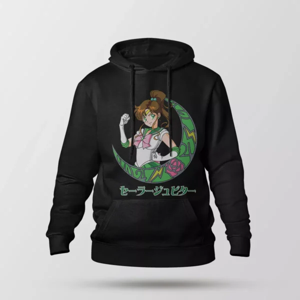 هودی انیمه سیلور مون طرح سیلور جوپیتر (Sailor Jupiter)
