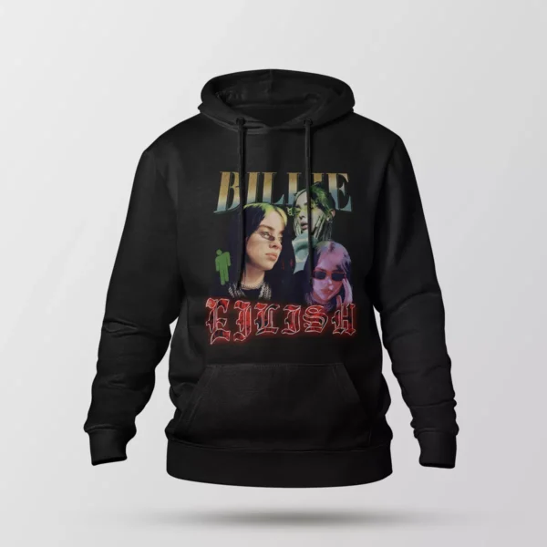 هودی بیلی آیلیش طرح پرتره (Billie Eilish)
