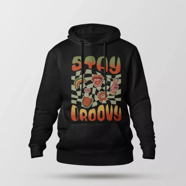 هودی رترو طرح Stay Groovy