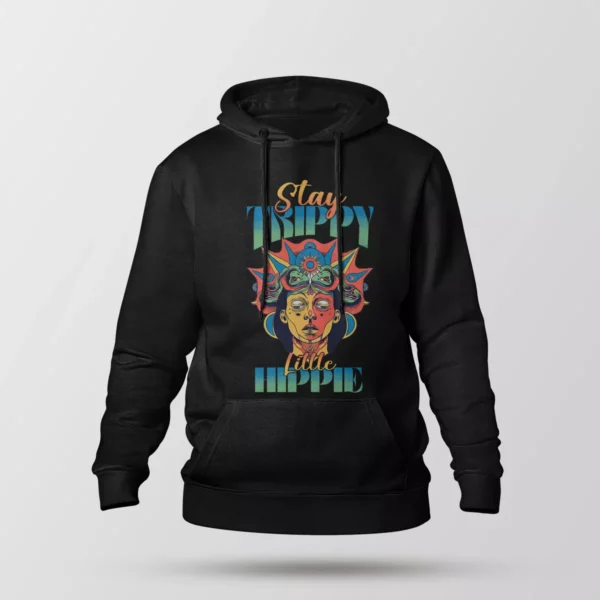 هودی سایکدلیک طرح Stay Trippy Little Hippie
