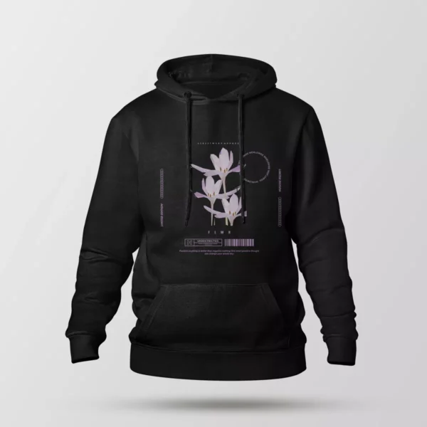 هودی گل کروکوس بنفش طرح Crocus