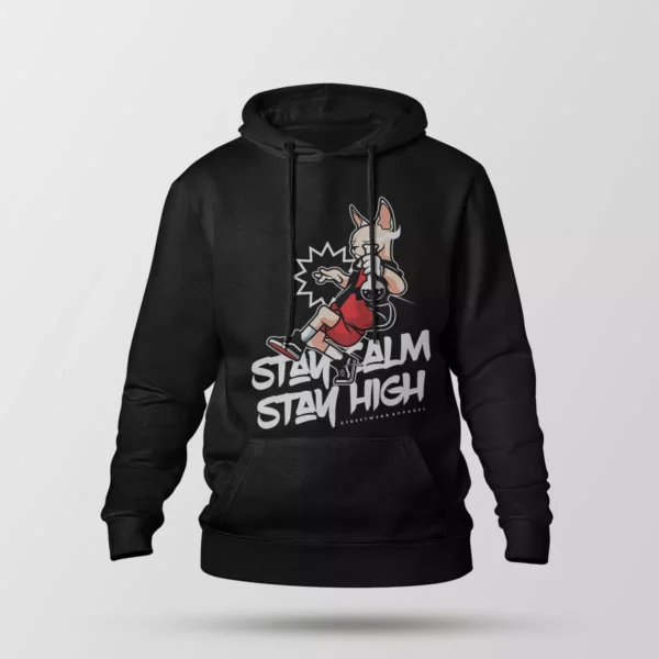 هودی تایپوگرافی Stay Calm Stay High