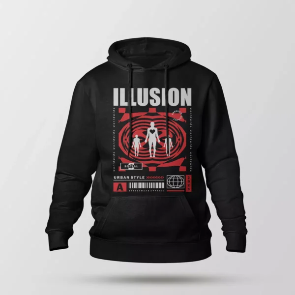 هودی آبستره طرح Illusion