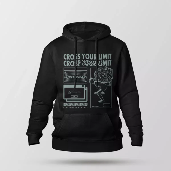 هودی انگیزشی طرح Cross Your Limit