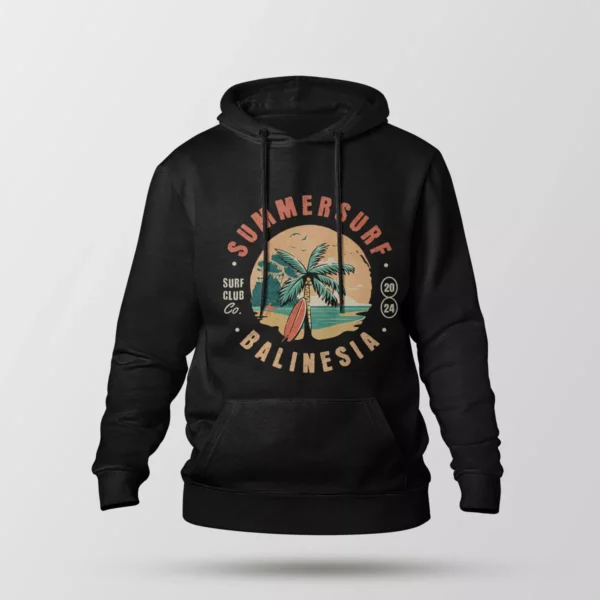 هودی تابستانی طرح Summer Surf Balinesia