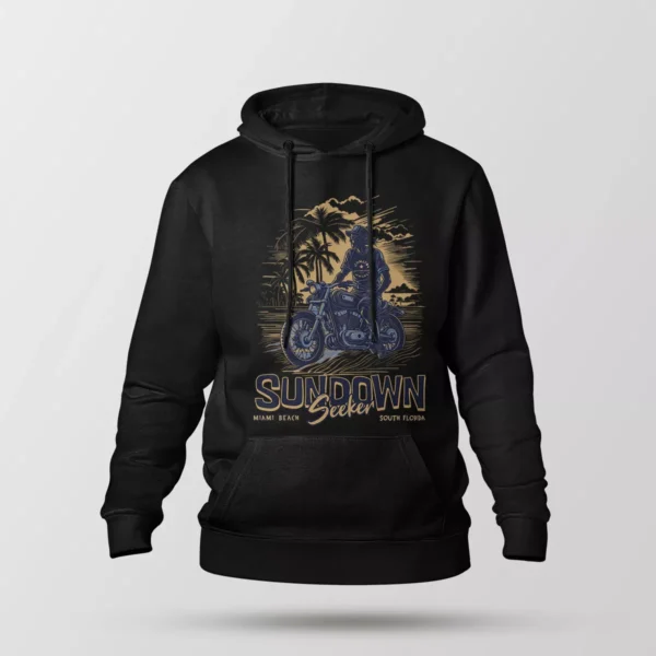 هودی موتورسواری تابستانی طرح Sundown Seekers
