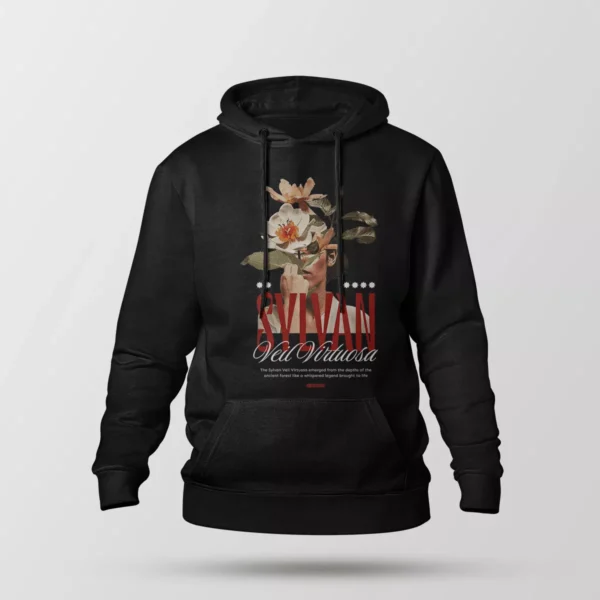 هودی گل و دست سورئال طرح Sylvan Oil Virtuosa