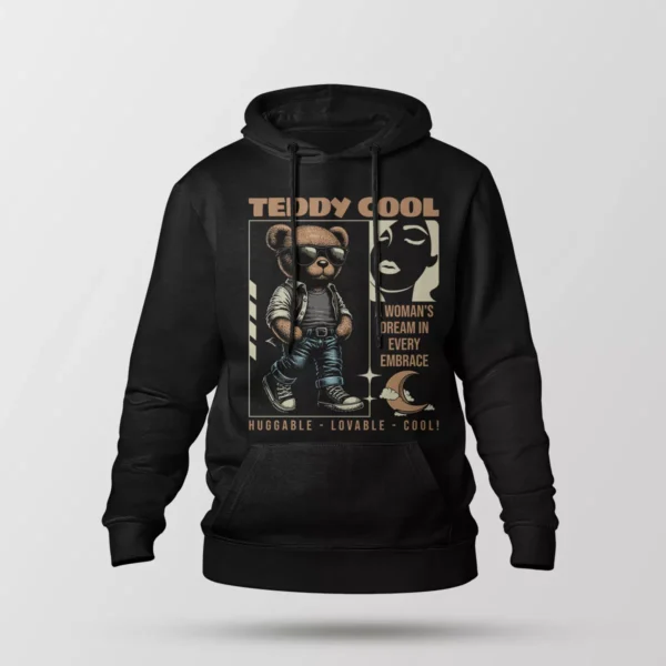 هودی خرس خفن طرح Teddy Cool