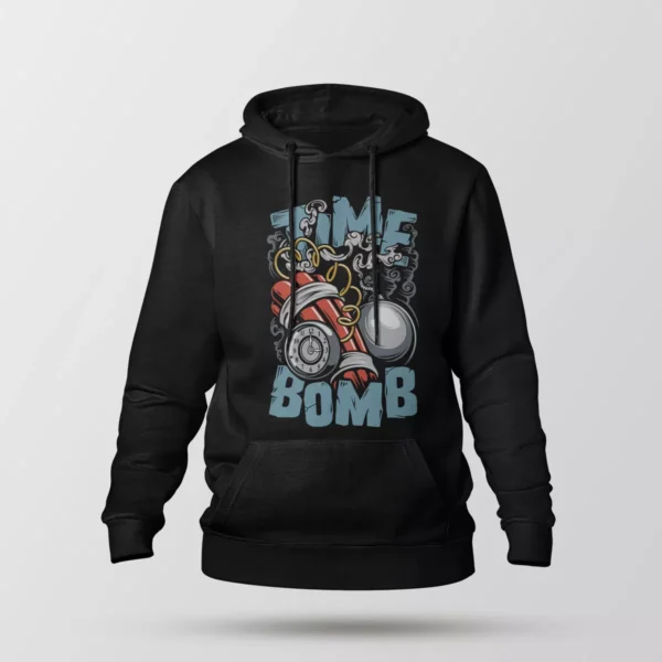 هودی تایپوگرافی Time Bomb طرح کارتونی