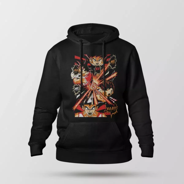 هودی انیمه دراگون بال طرح گوکو و وجیتا (Goku vs Vegeta)