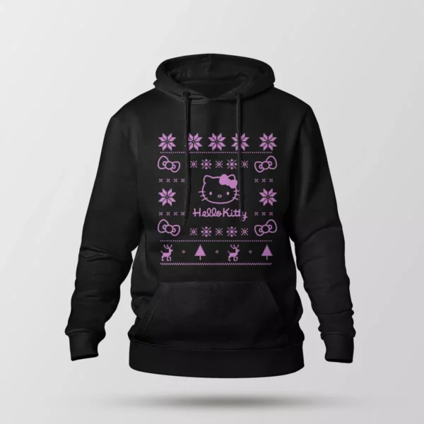 هودی هلو کیتی طرح کریسمسی (Hello Kitty)