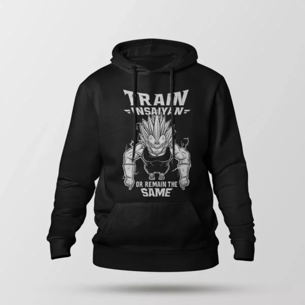 هودی انیمه دراگون بال طرح وگتا Train Insaiyan