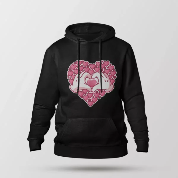 هودی طرح قلب دست‌ها (Heart Hands)