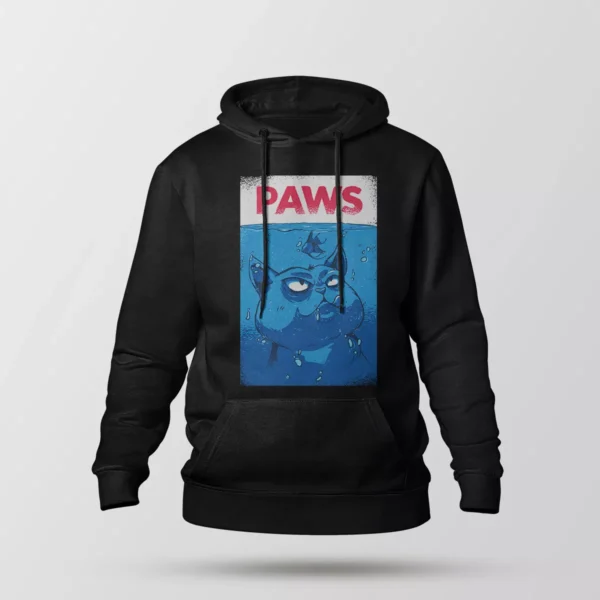 هودی گربه طرح زیر آب (Paws)