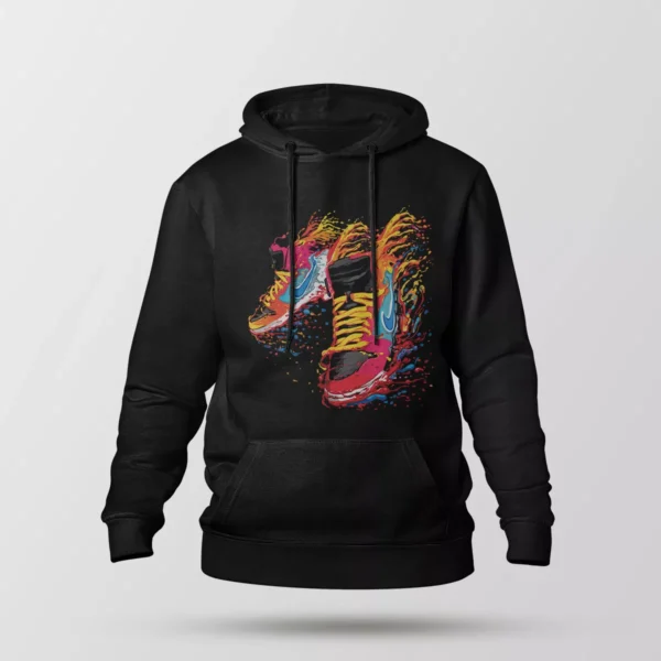 هودی کفش طرح رنگی (Sneakers)