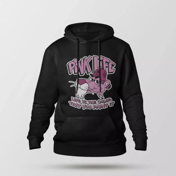 هودی پلنگ صورتی طرح Pink Life (Pink Panther)
