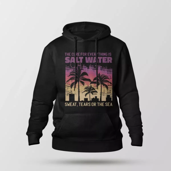 هودی تایپوگرافی Salt Water با غروب نخلستان